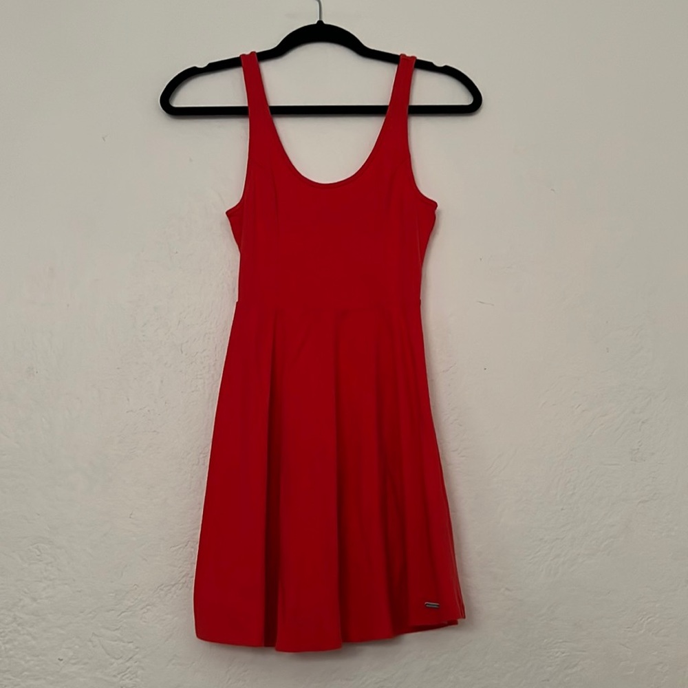 Red Hollister Fit & Flare Dress